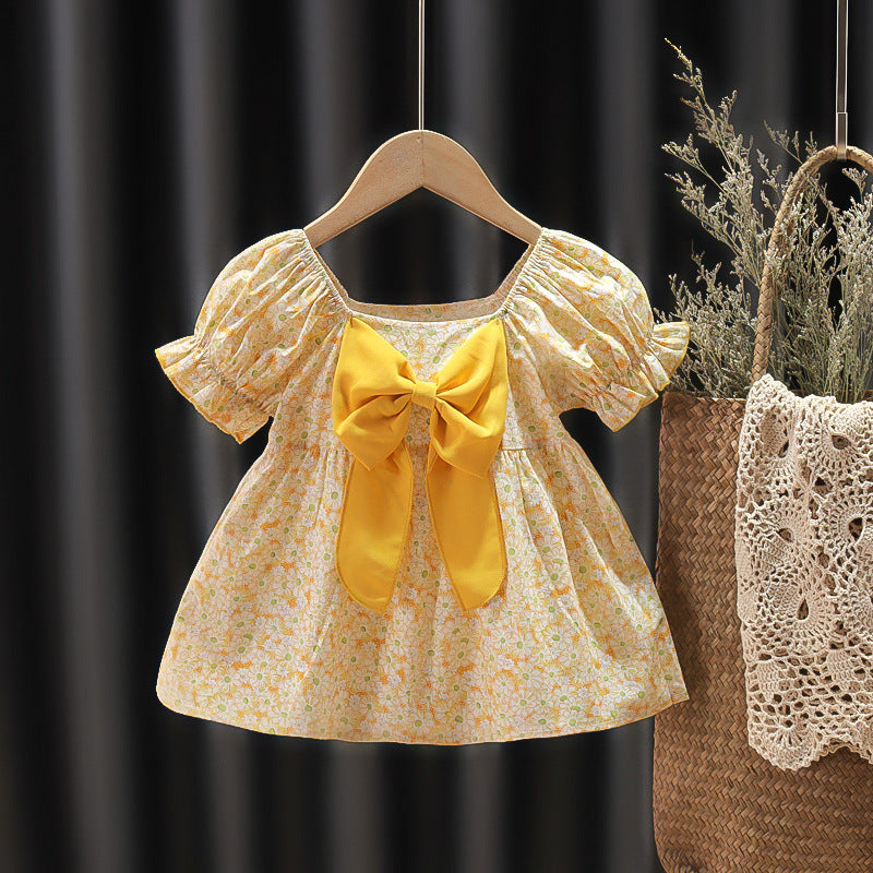 [352279] - Dress Fashion Anak Perempuan - Motif Polka Ribbon