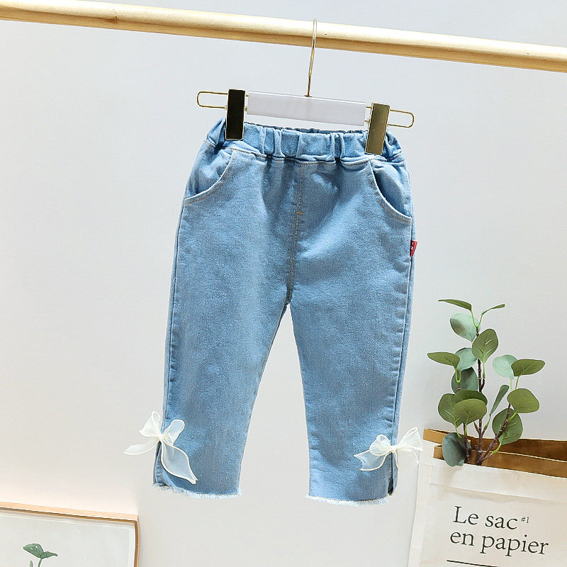 [352288] - Celana Panjang Jeans Anak - Motif Plain Ribbon