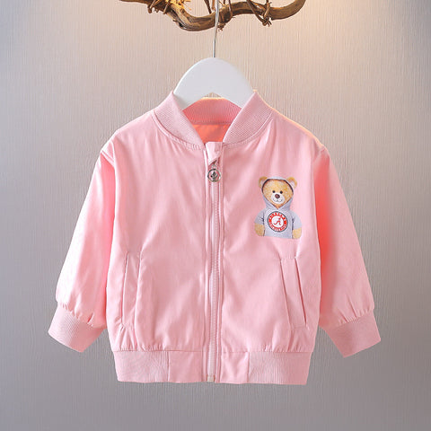 [352292] - Atasan Jaket Anak - Motif Hoodie Bear