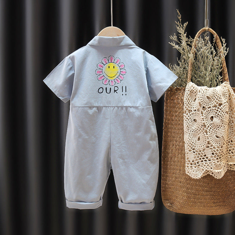 [352298] - Jumpsuit Anak - Motif OUR Flower