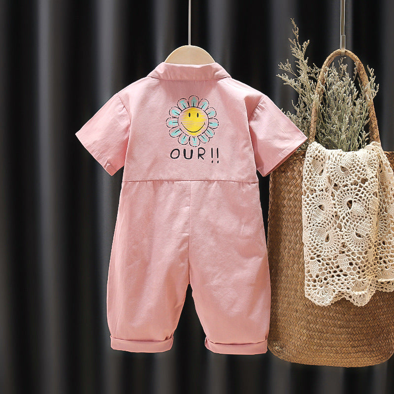 [352298] - Jumpsuit Anak - Motif OUR Flower