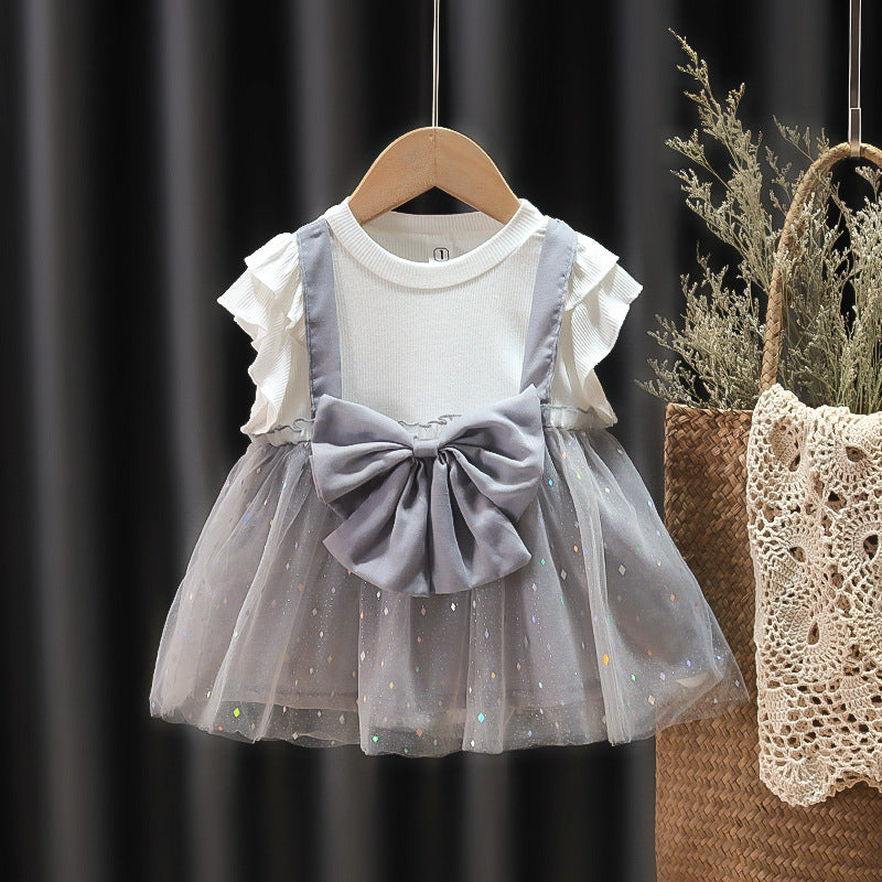 [352299] - Beautiful Dress Fashion Anak Perempuan - Motif Sparkling Ribbon