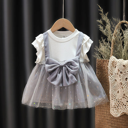 [352299] - Beautiful Dress Fashion Anak Perempuan - Motif Sparkling Ribbon