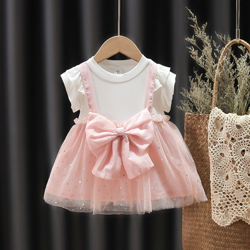 [352299] - Beautiful Dress Fashion Anak Perempuan - Motif Sparkling Ribbon