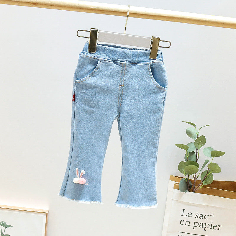 [352311] - Celana Jeans Import Anak Import - Motif Mini Rabbit