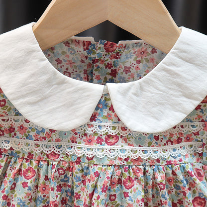[352359] - Mini Dress Lengan Pendek + CD Anak Perempuan - Real Flowers