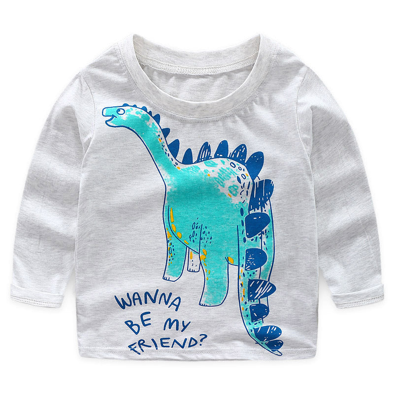 jual [354187] - Kaos Anak / Atasan Kaos Anak / Atasan Anak Kekinian - Motif Blue Stegosaurus 