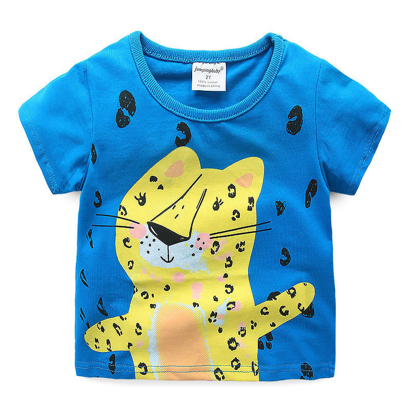 jual [354211] - Kaos Anak / Atasan Kaos Anak / Atasan Summer Anak Kekinian - Motif Cute Leopard Baby 