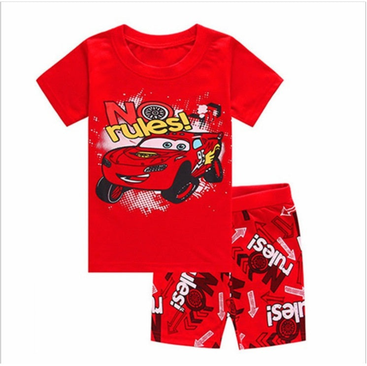 [354401] - Baju Setelan Street Wear Anak Import - Motif Mcqueen Rules