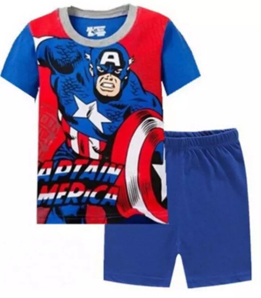 [354460] - Baju Setelan Street Wear Anak - Motif Captain America