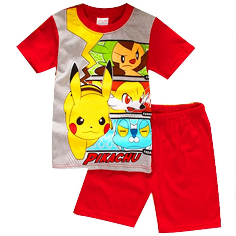 [354462] - Baju Setelan Street Wear Anak Import - Motif Pikachu &amp; Friends