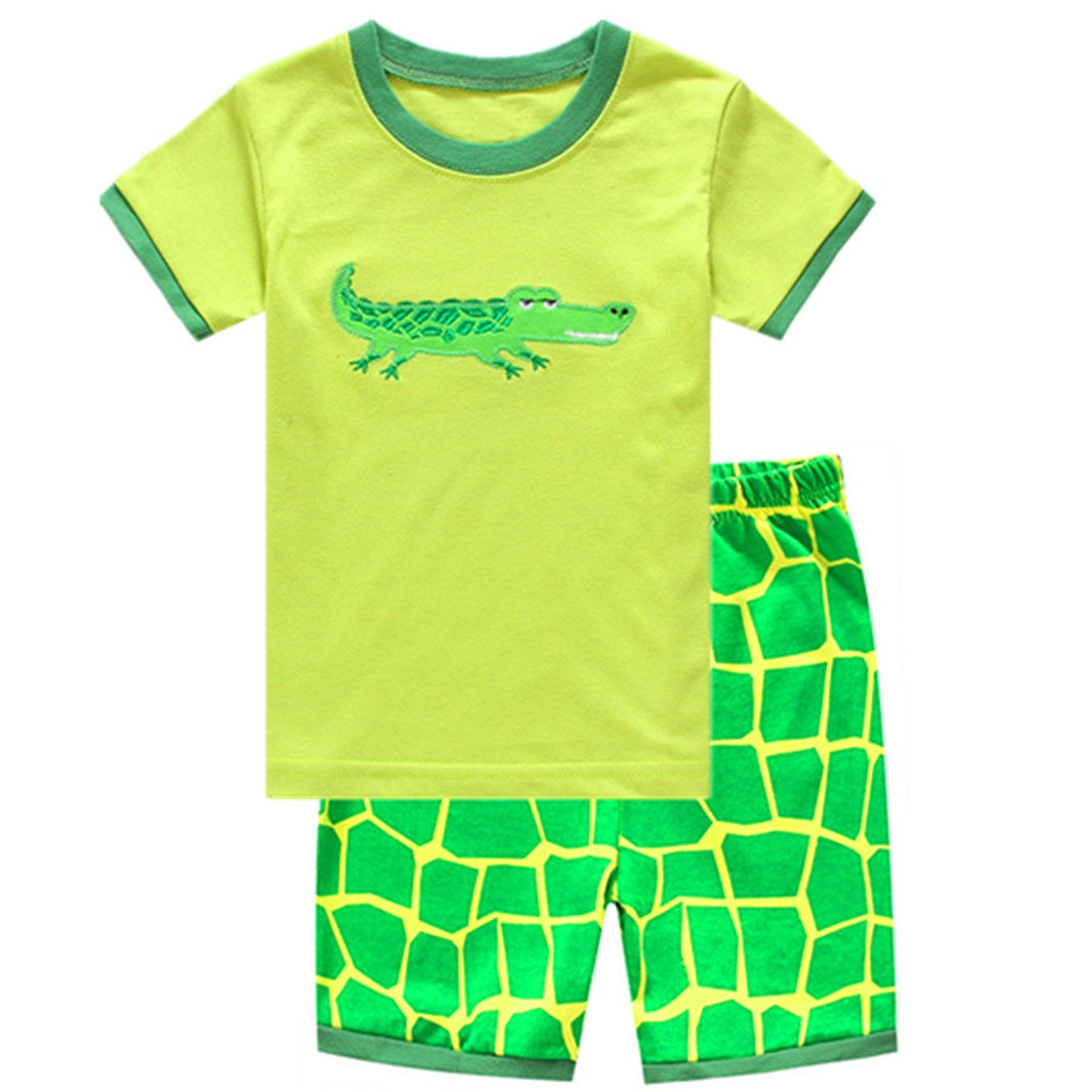 [354483] - Baju Setelan Street Wear Anak Import - Motif Bordir Crocodile Alone