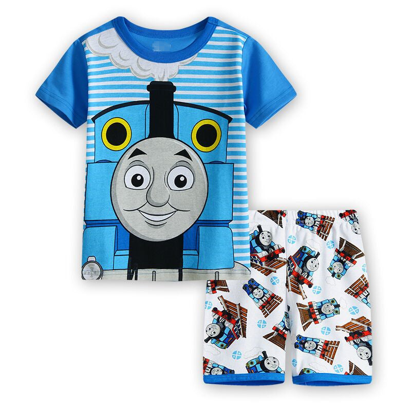 [354487] - Baju Setelan Street Wear Anak - Motif Thomas Cartoon