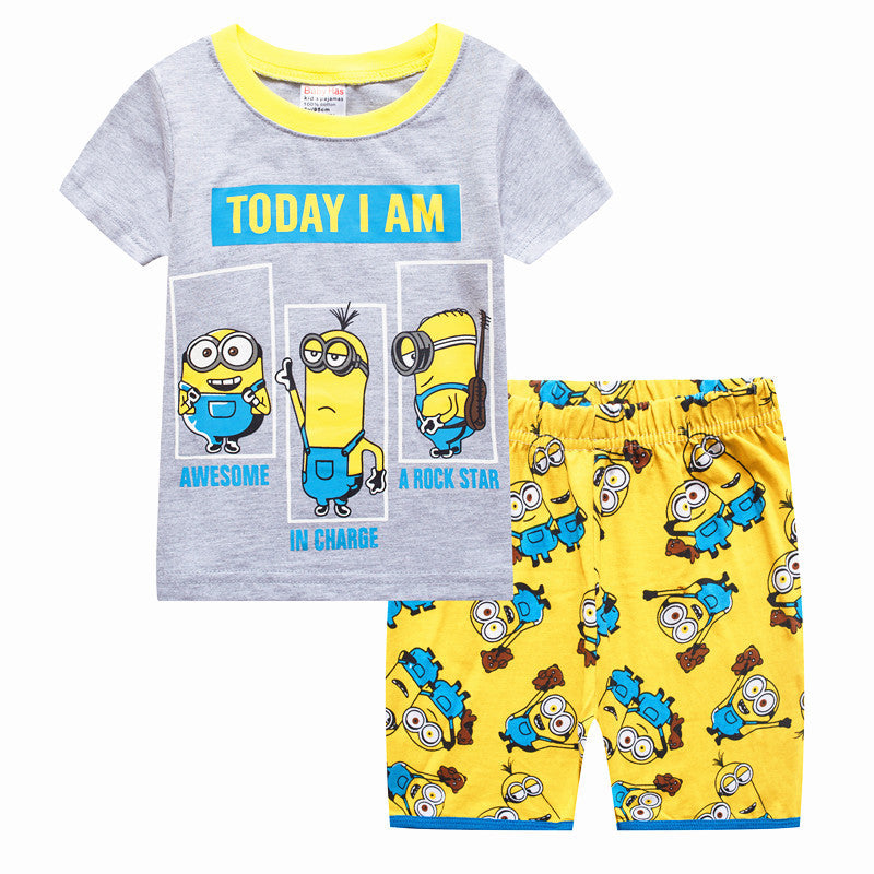 [354492] - Baju Setelan Street Wear Anak - Motif Minion Awesome