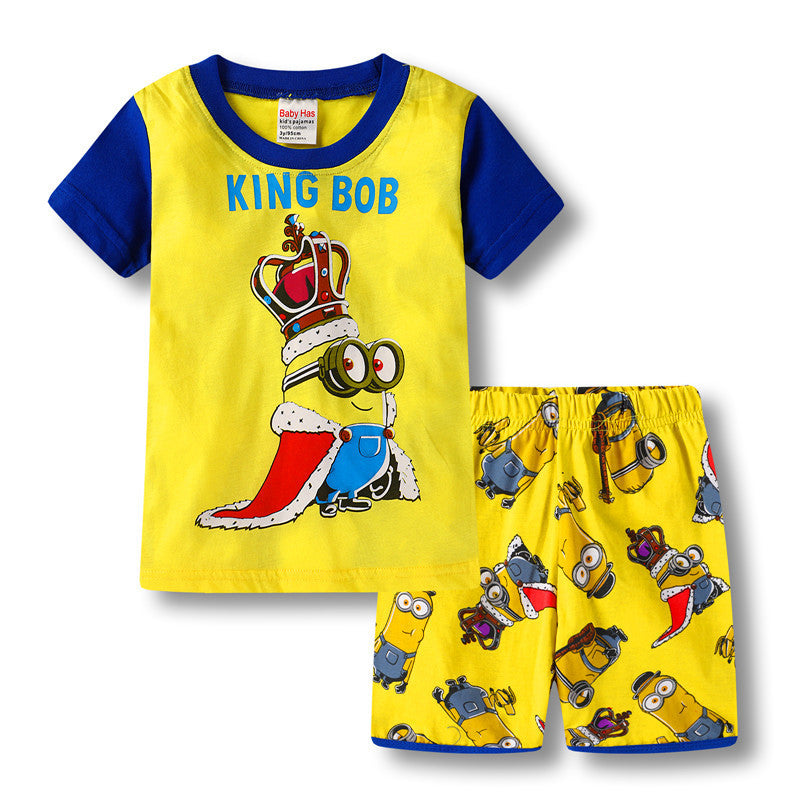 [354503] - Baju Setelan Street Wear Anak Import - Motif Minion King