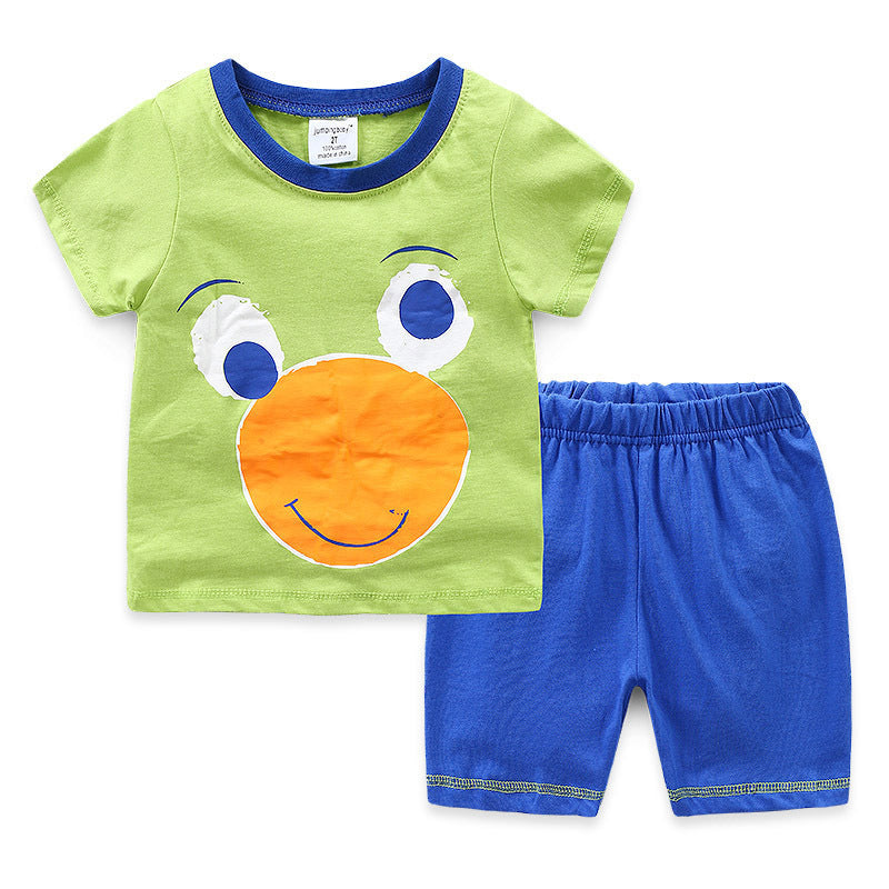 [354507] - Baju Setelan Street Wear Anak Import - Motif Cheerful Face