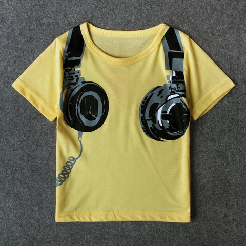 [356122-YELLOW] - Kaos Atasan Anak - Motif Big Airphone