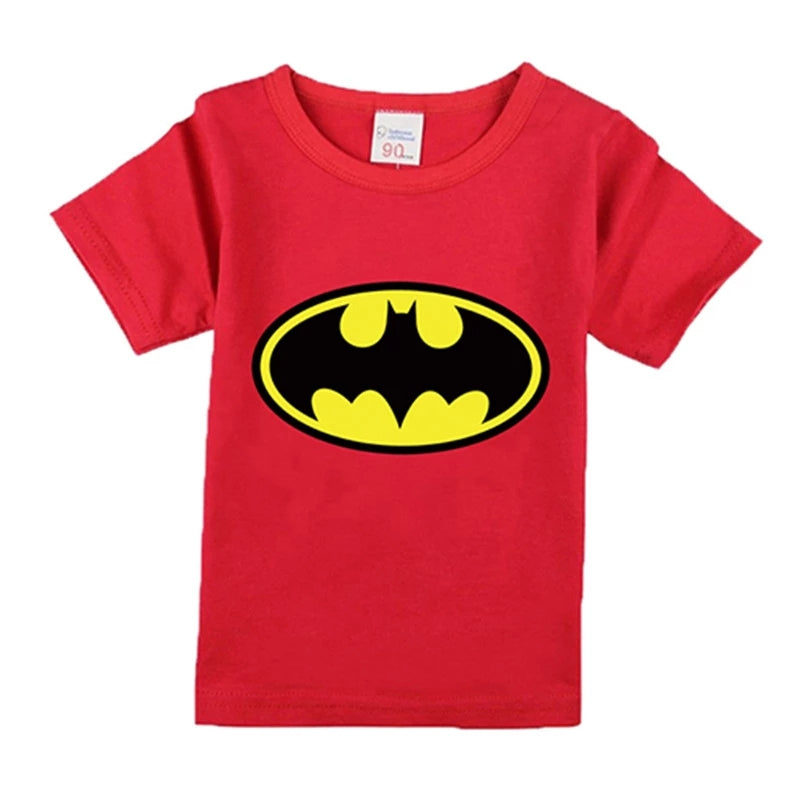 [356137-RED] - Kaos Atasan Anak Import - Motif Hero Bats