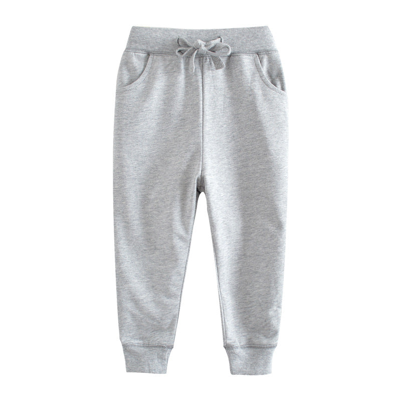 [357101-LIGHT GRAY] - Bawahan Anak / Celana Jogger Anak - Motif Solid Gray