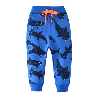 [357113] - Bawahan Anak / Celana Jogger Anak - Motif Blue Shark