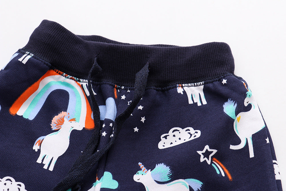 jual [357120] - Celana Training Anak / Celana Panjang Anak - Motif Rainbow Unicorn 