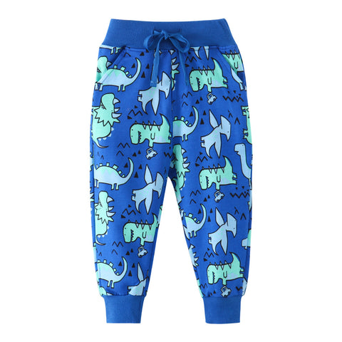 jual [357122] - Celana Training Anak / Celana Panjang Anak - Motif Blue Dino & Car 
