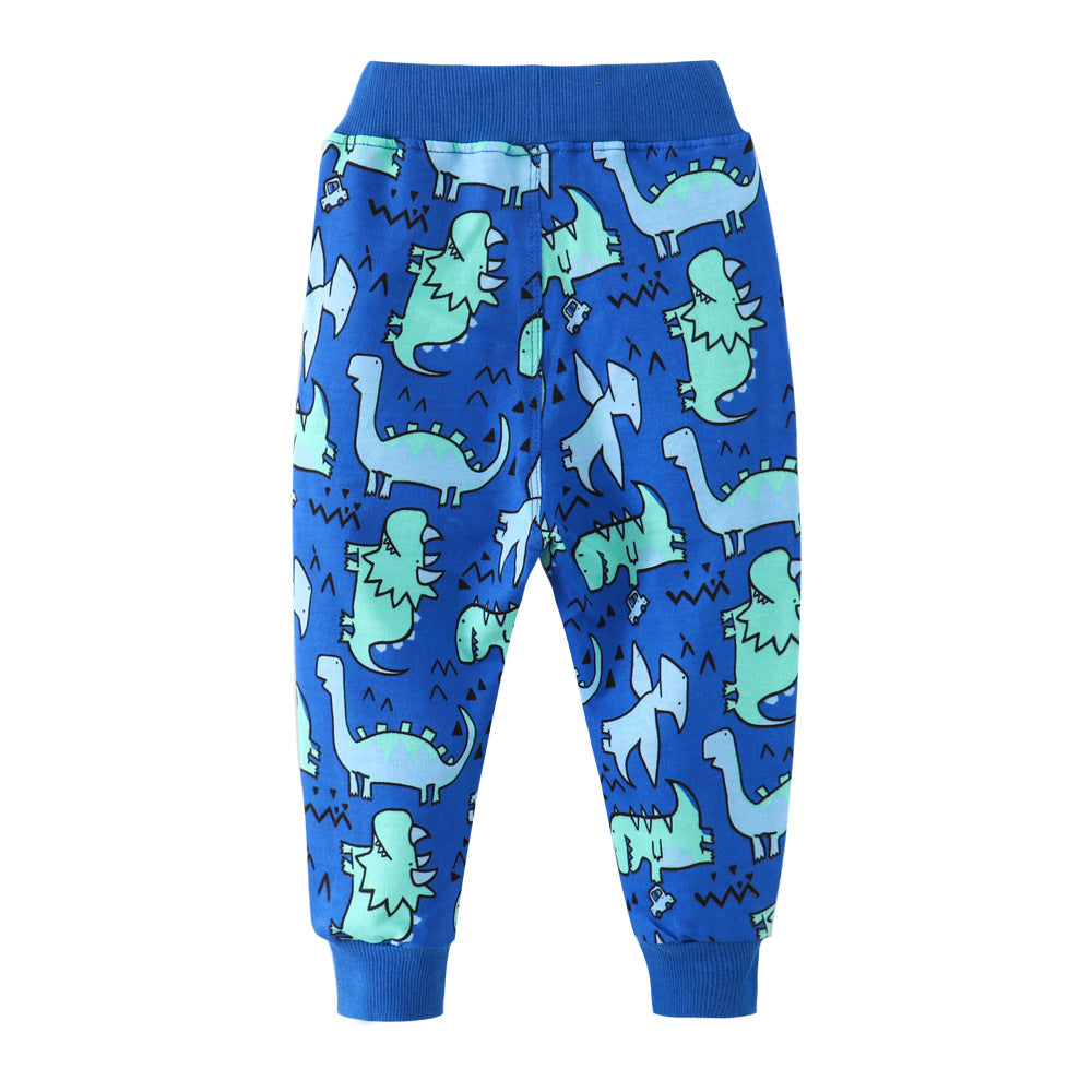 jual [357122] - Celana Training Anak / Celana Panjang Anak - Motif Blue Dino & Car 