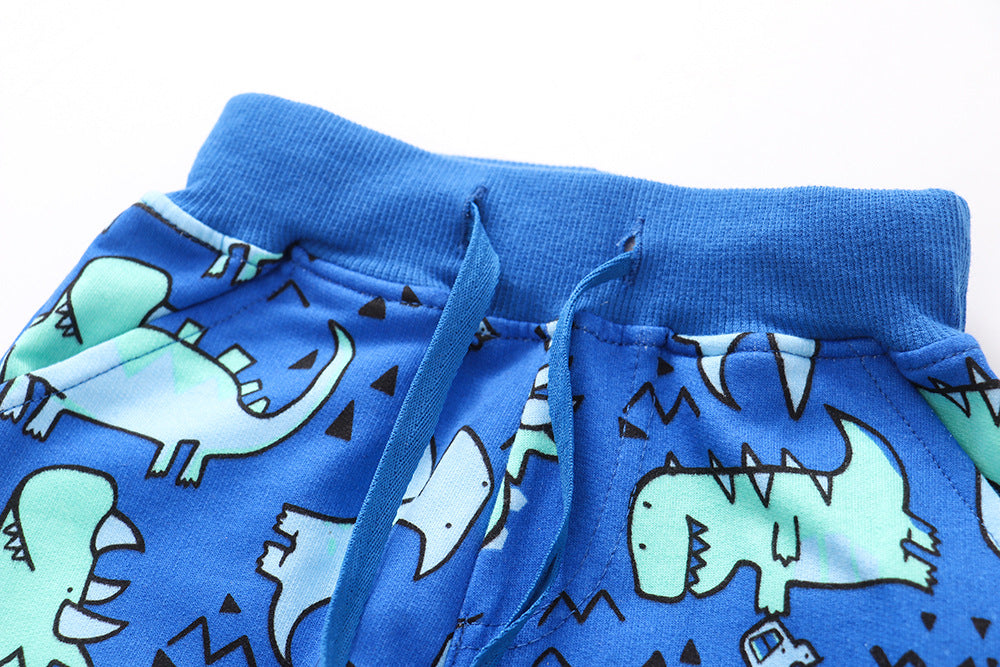 jual [357122] - Celana Training Anak / Celana Panjang Anak - Motif Blue Dino & Car 