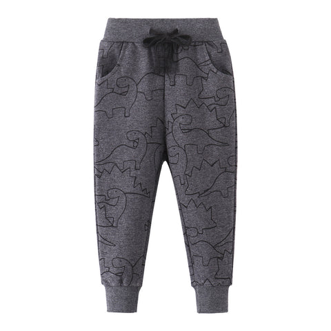 [357126] - Bawahan Anak / Celana Jogger Anak - Motif Gray Brontosaurus