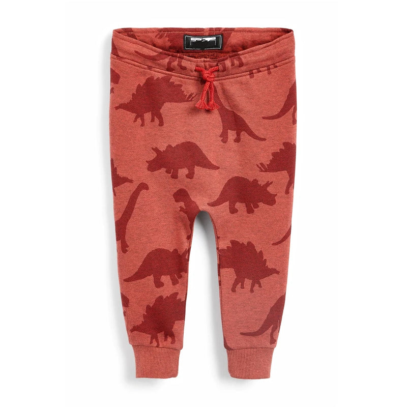[357147] - Bawahan Anak / Celana Jogger Anak - Motif Dino Orange Brick