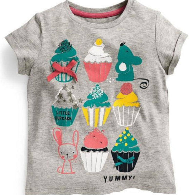 [357265] - Atasan Anak / Kaos Anak / Baju Atasan Summer Anak Trendi - Motif Yummy Cake