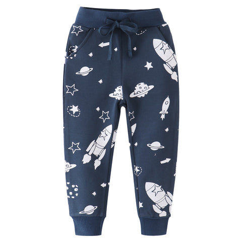 [357456] - Celana Training Anak / Jogger Anak - Motif Space World
