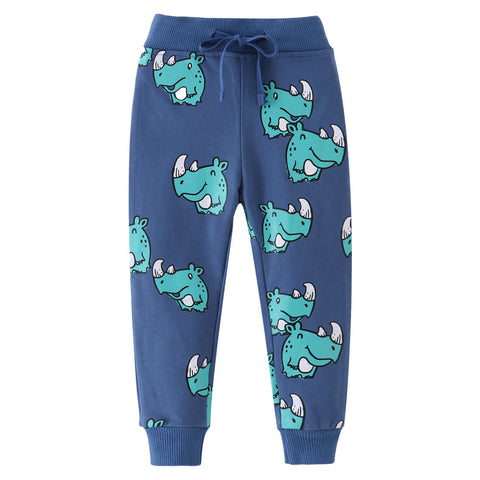 [357458] - Celana Training Anak / Jogger Anak - Motif One-Horned Rhinoceros