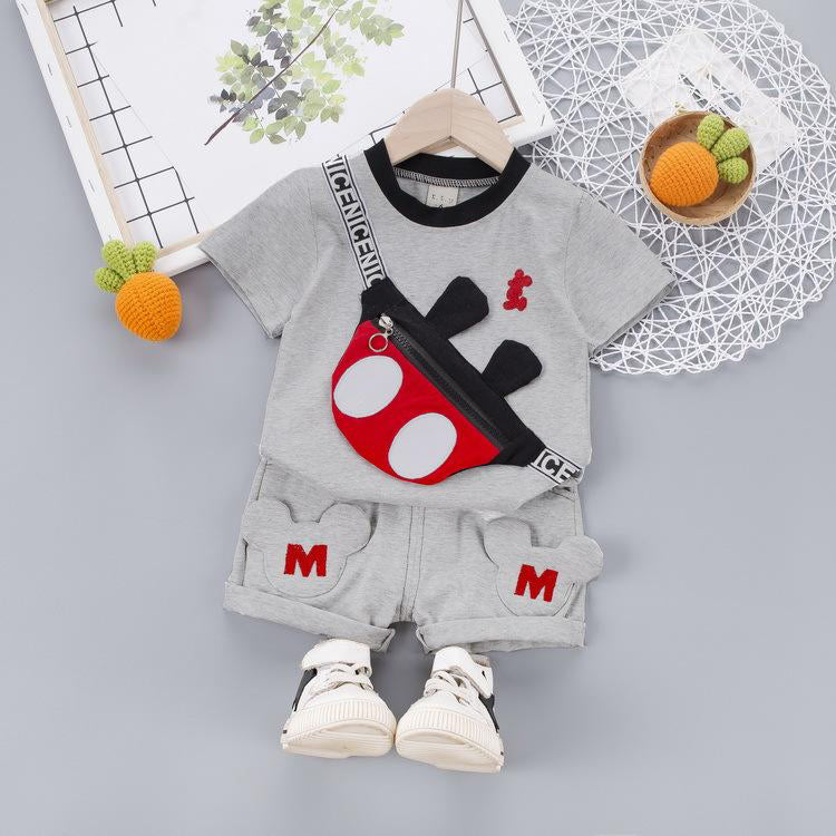 [358116-GRAY] - Baju Setelan Anak / Setelan Jalan Anak Stylish - Motif Disney Mickey