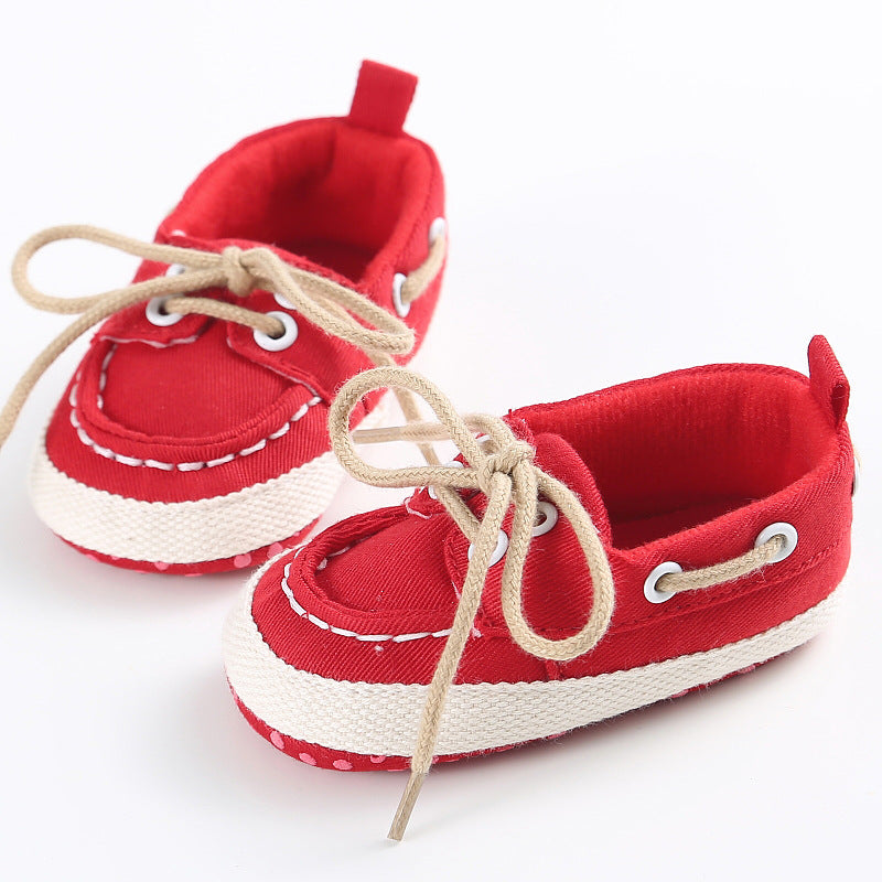 [105193-RED] - Sepatu Bayi Prewalker Casual Tali [B9018]