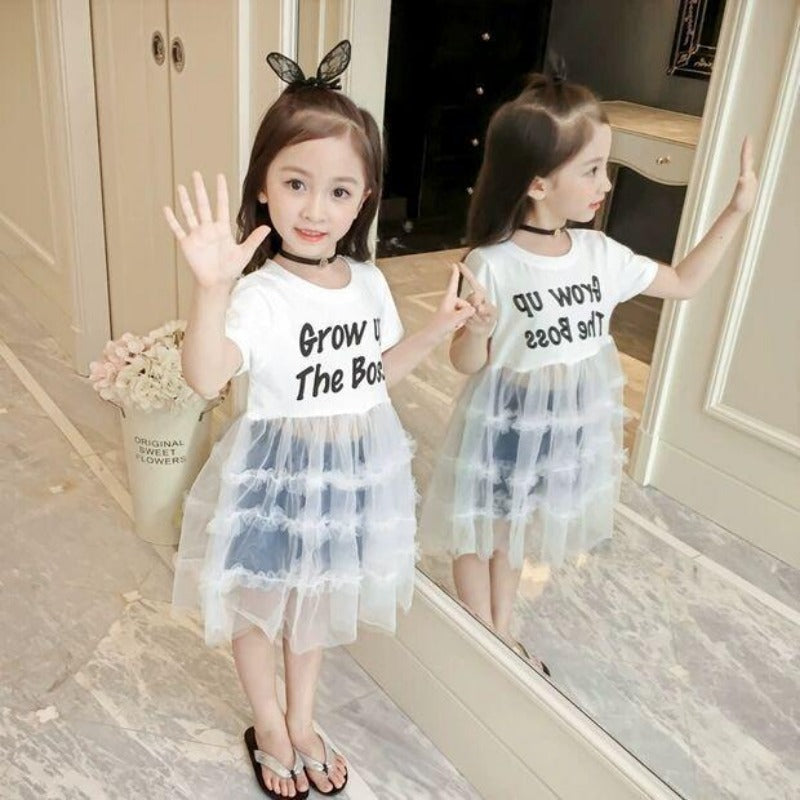 CLEARANCE SALE [Dress Lengan Pendek] 2 Tahun BB 7-10Kg Gaun Anak Cewek Perempuan