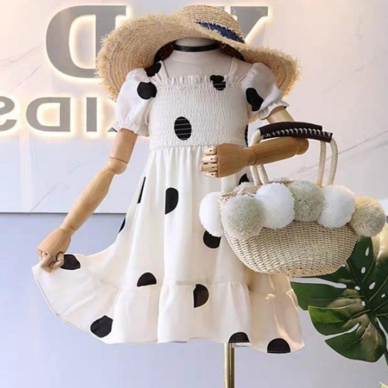 [363125] - Dress Fashion Anak Perempuan Modis - Motif Large Polkadot