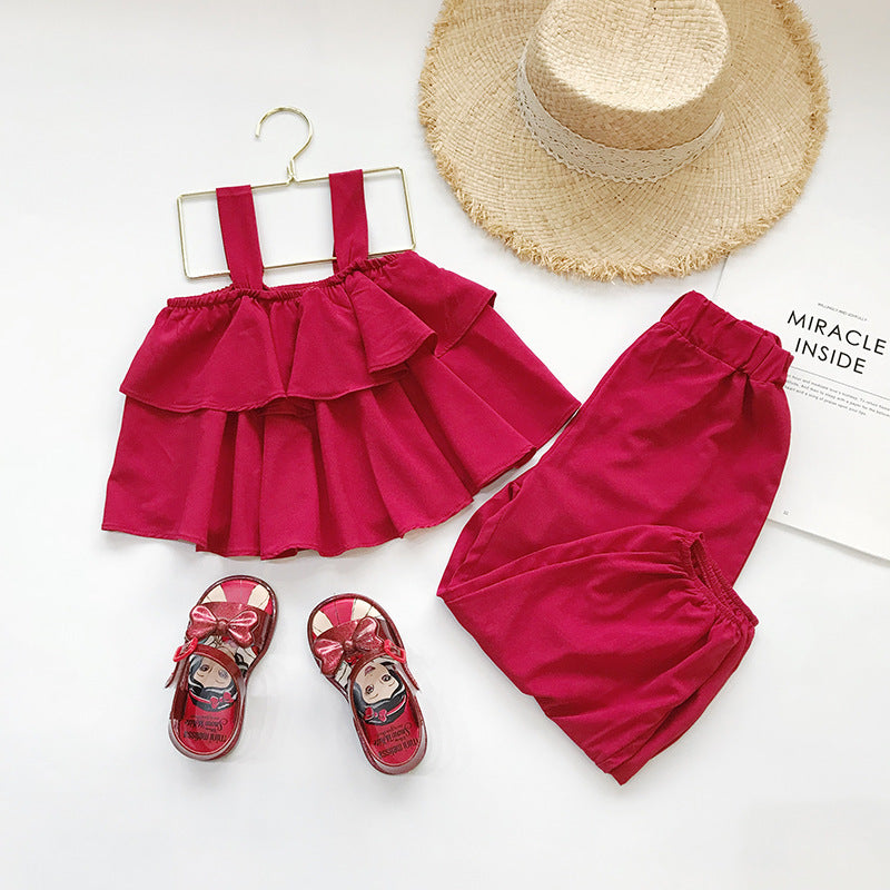 [363126] - Setelan Fashion Anak Perempuan Modis - Motif Smooth Folds