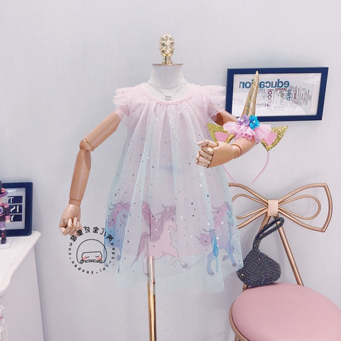 [363140] - Dress Fashion Anak Perempuan Modish / Dress Anak - Motif Beautiful Pegasus