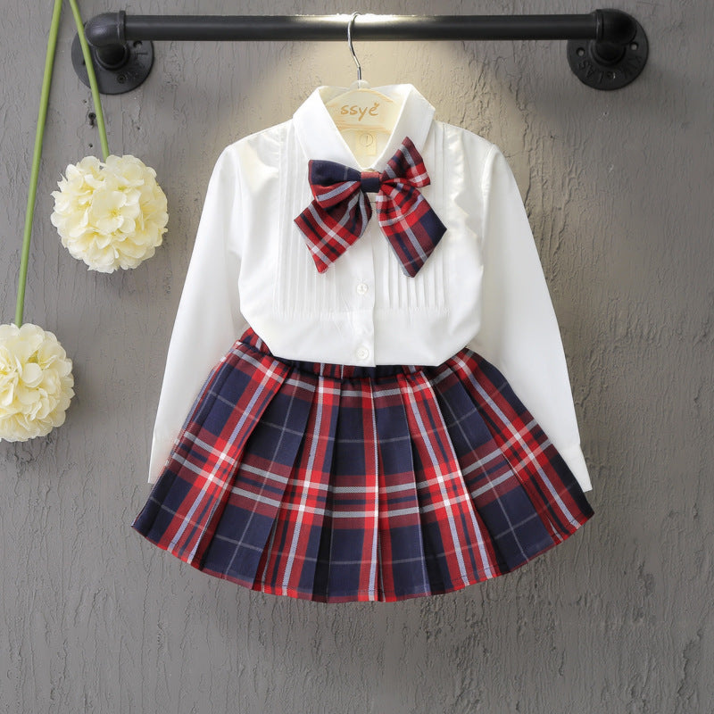 [363223] - Setelan Import Fashion Trend Anak Perempuan Kawai Style - Motif Korean School