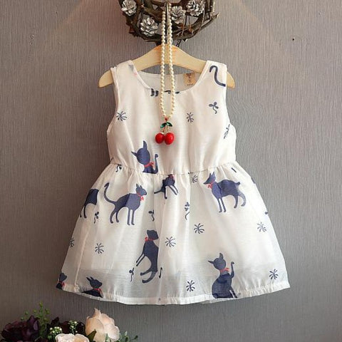 [363240] - Dress Fashion Trend Anak Perempuan - Motif Tame Cat