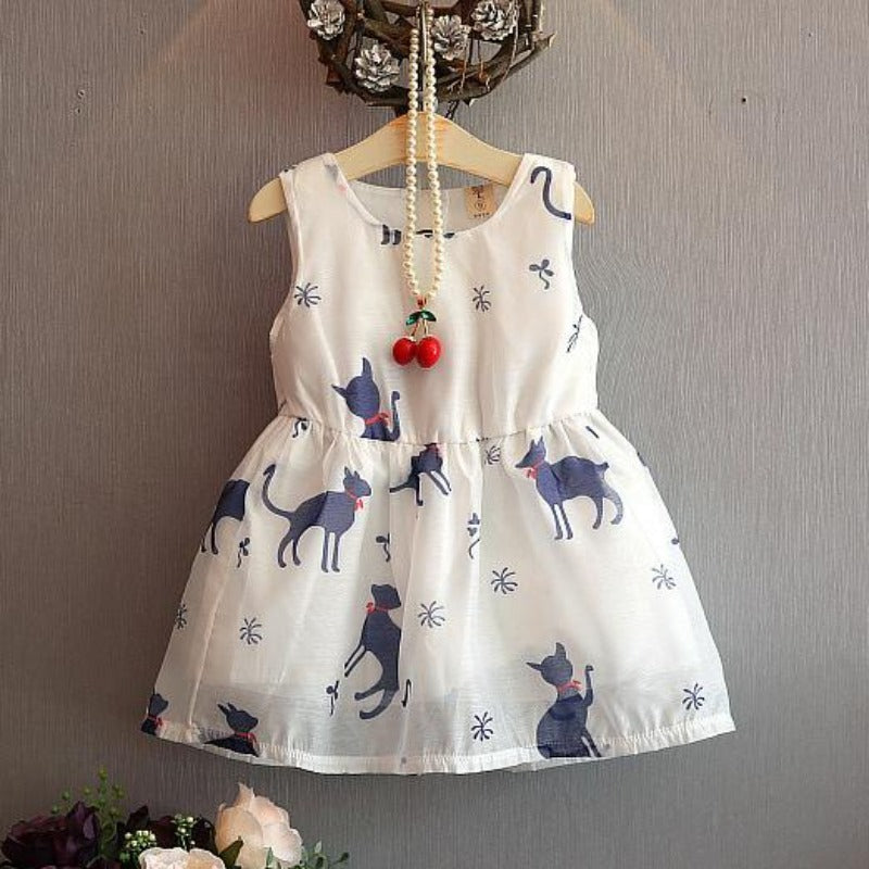 [363240] - Dress Fashion Trend Anak Perempuan - Motif Tame Cat