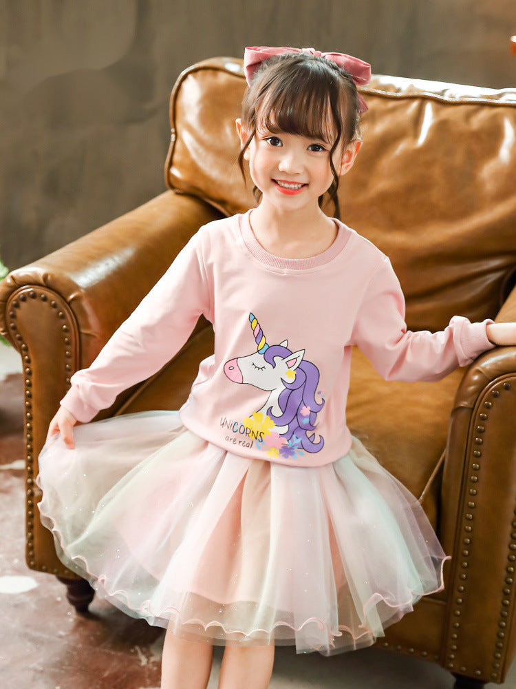 [363270] - Setelan Trend Fashion Anak Perempuan - Motif Real Unicorns