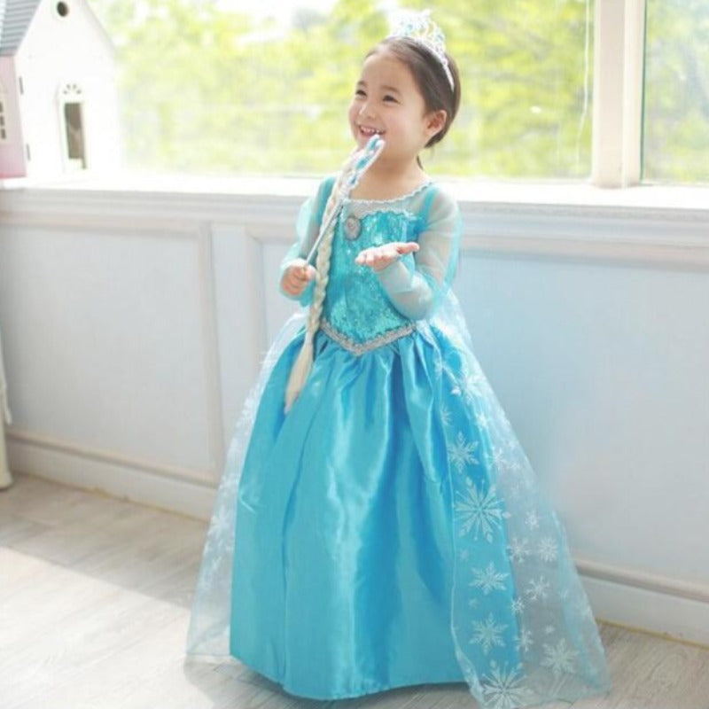 [363274] - Dress Trend Fashion Anak Import - Motif Snow Princess