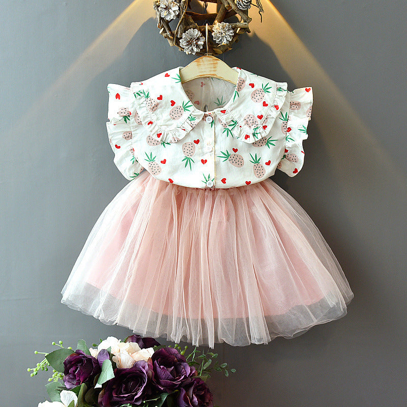 [363365] - Setelan Fashion Anak Perempuan - Motif Pineapple Strawberry