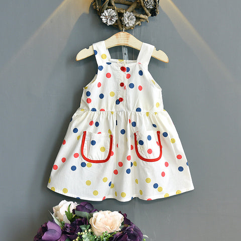 [363378] - Dress Kutung Fashion Anak Perempuan - Motif Mottled Spots