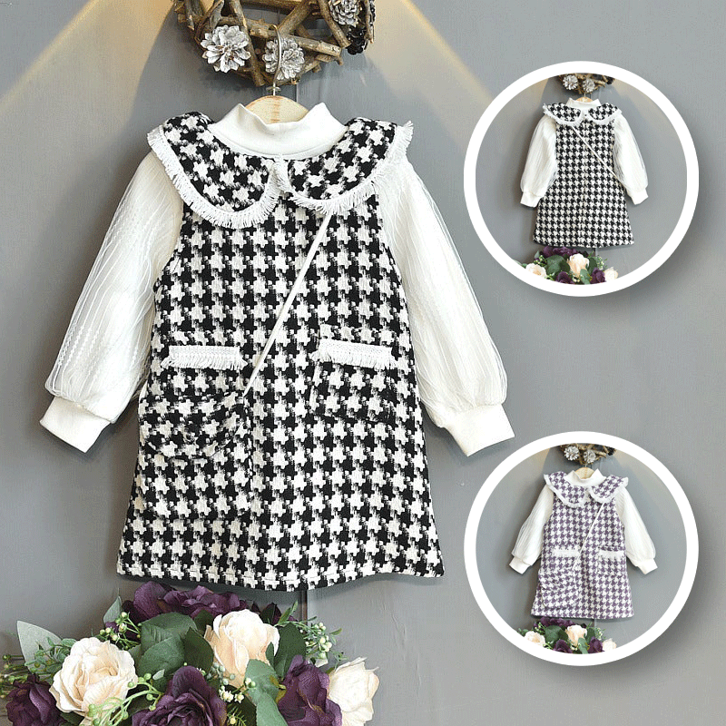 [363399] - Dress Fashion Anak Perempuan - Motif Rubber Sleeve