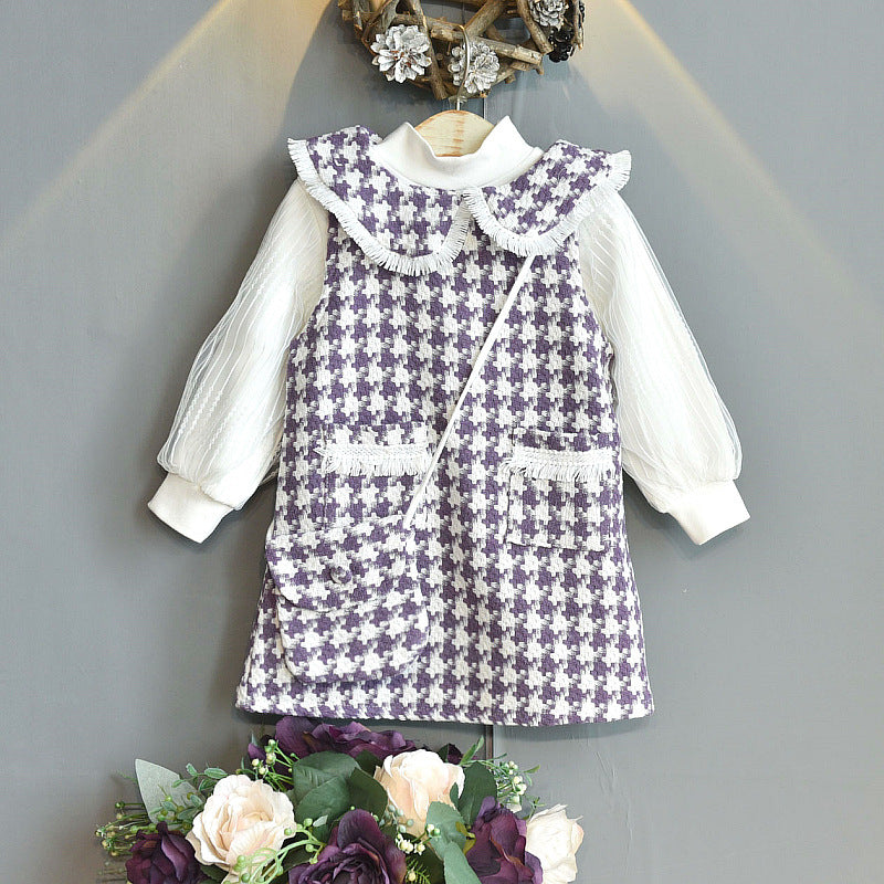 [363399] - Dress Fashion Anak Perempuan - Motif Rubber Sleeve