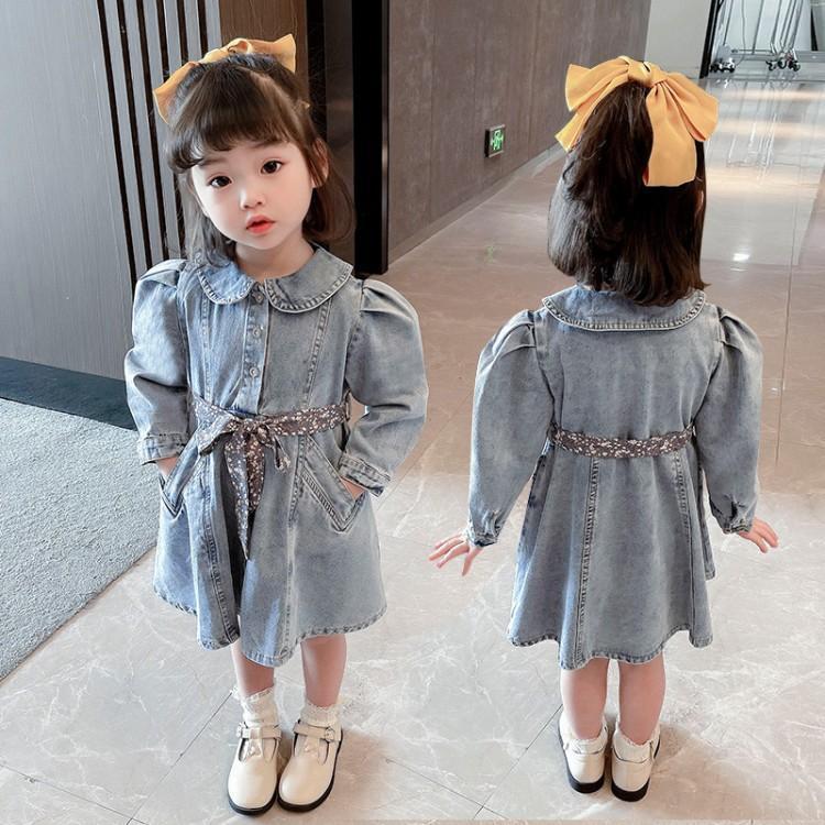 [363410] - Dress Fashion Anak Perempuan - Motif Plain Jeans