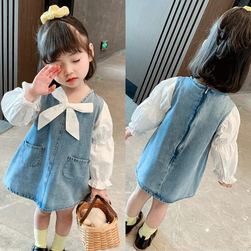 CLEARANCE SALE [Dress Lengan Panjang] 5 Tahun BB 18-22kg Gaun Anak Cewek Perempuan